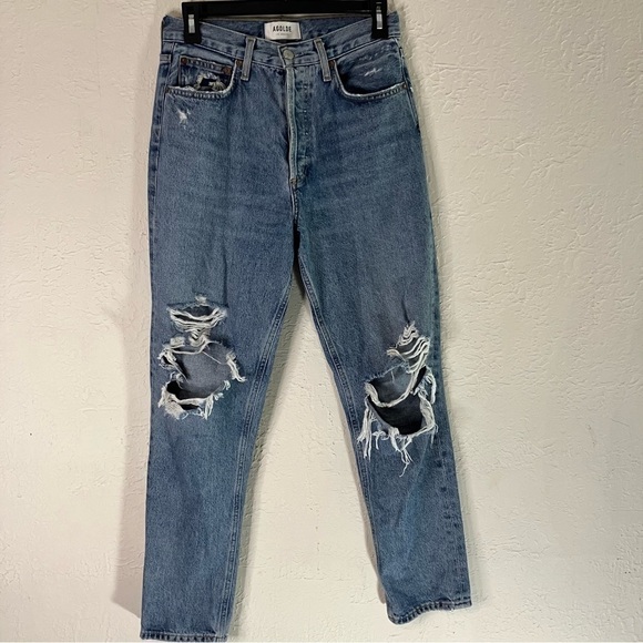 Agolde Fen High Rise Relaxed Taper Jeans in Wander - Picture 4 of 12